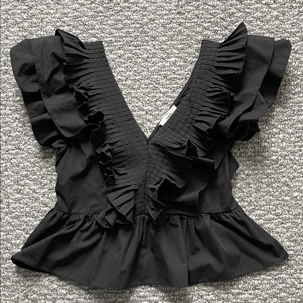 Entro Ruffle Peplum Top - Picture 3 of 4